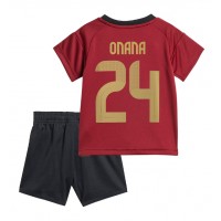 Camisa de time de futebol Bélgica Amadou Onana #24 Replicas 1º Equipamento Infantil Europeu 2024 Manga Curta (+ Calças curtas)